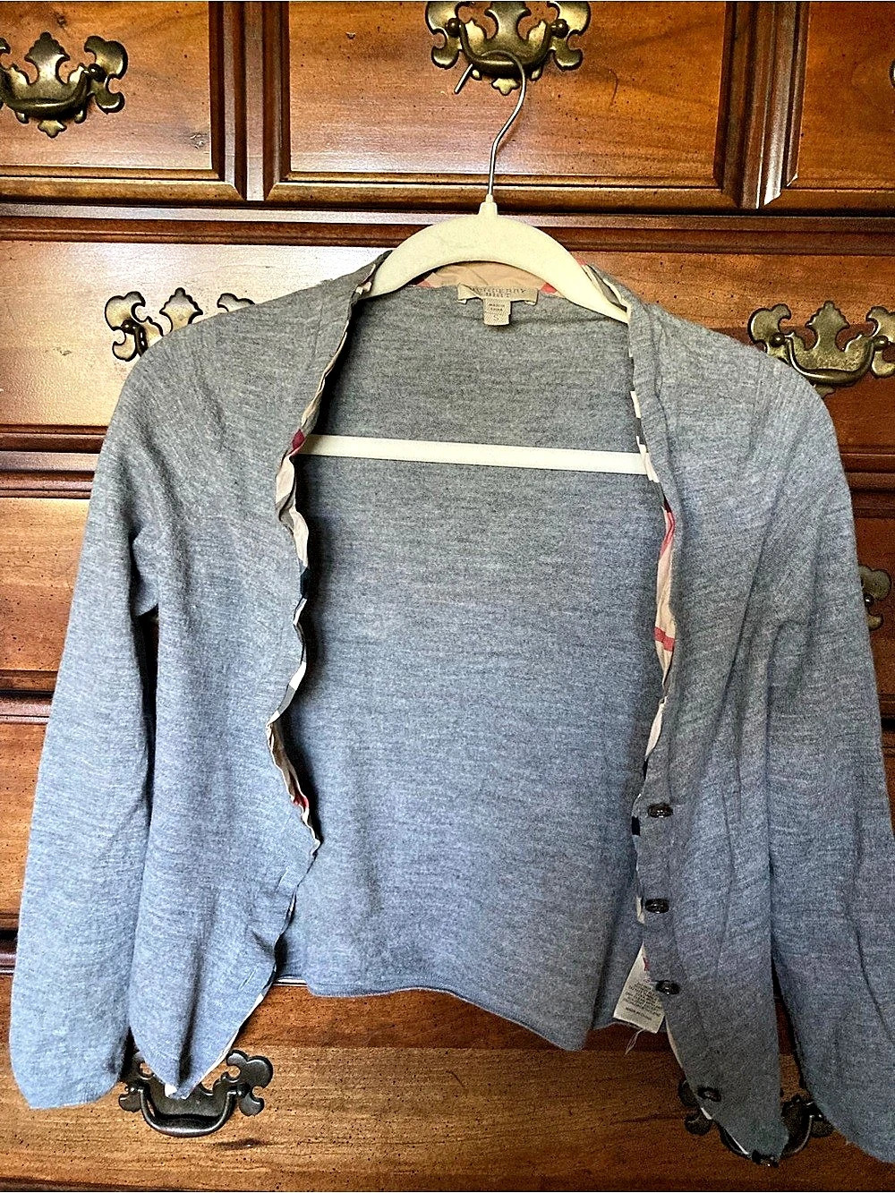 Vintage Burberry Brit Cardigan